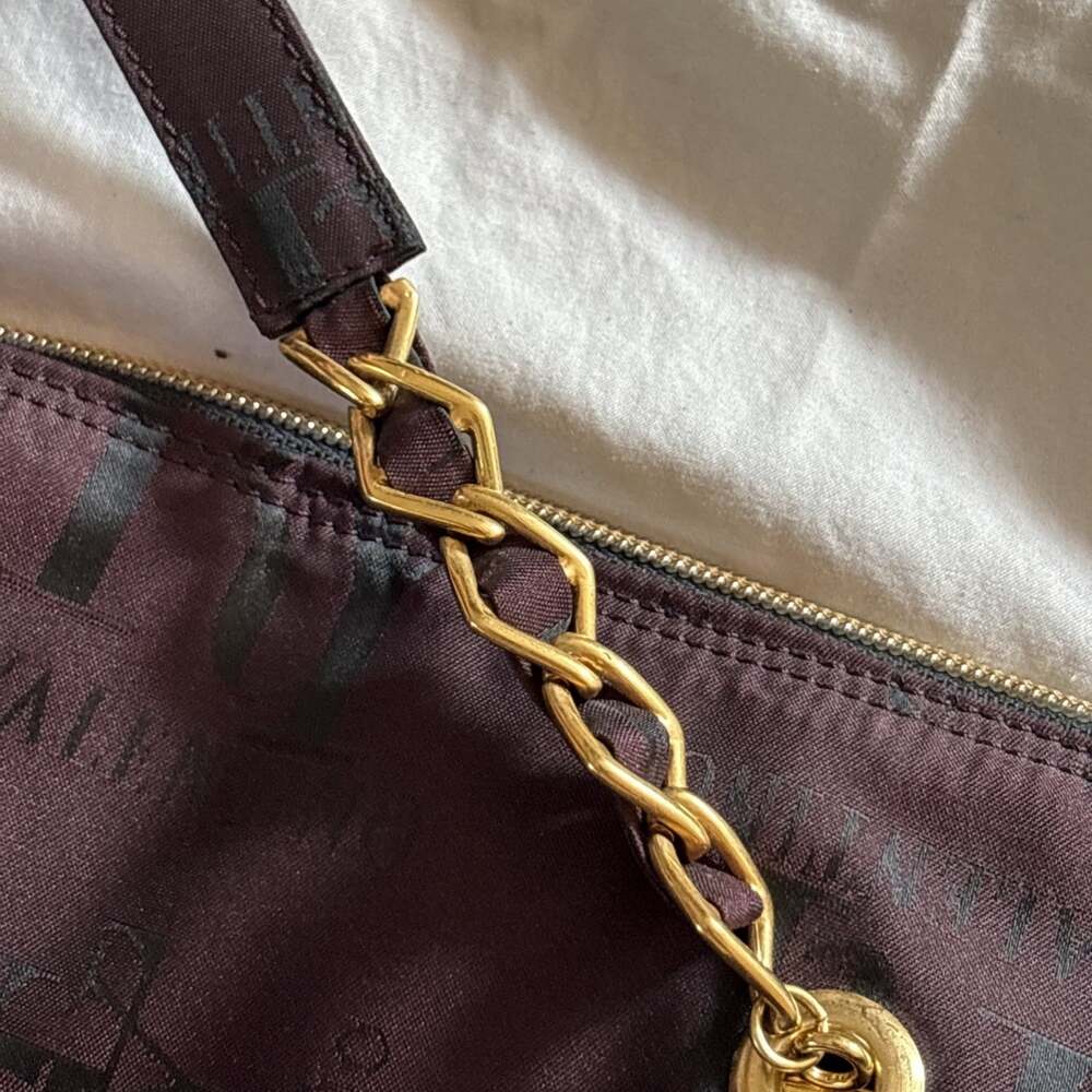 Valentino Les Sacs Burgundy Tone on Tone VERY VALENTINO Double Handle Satchel - Picture 8 of 16